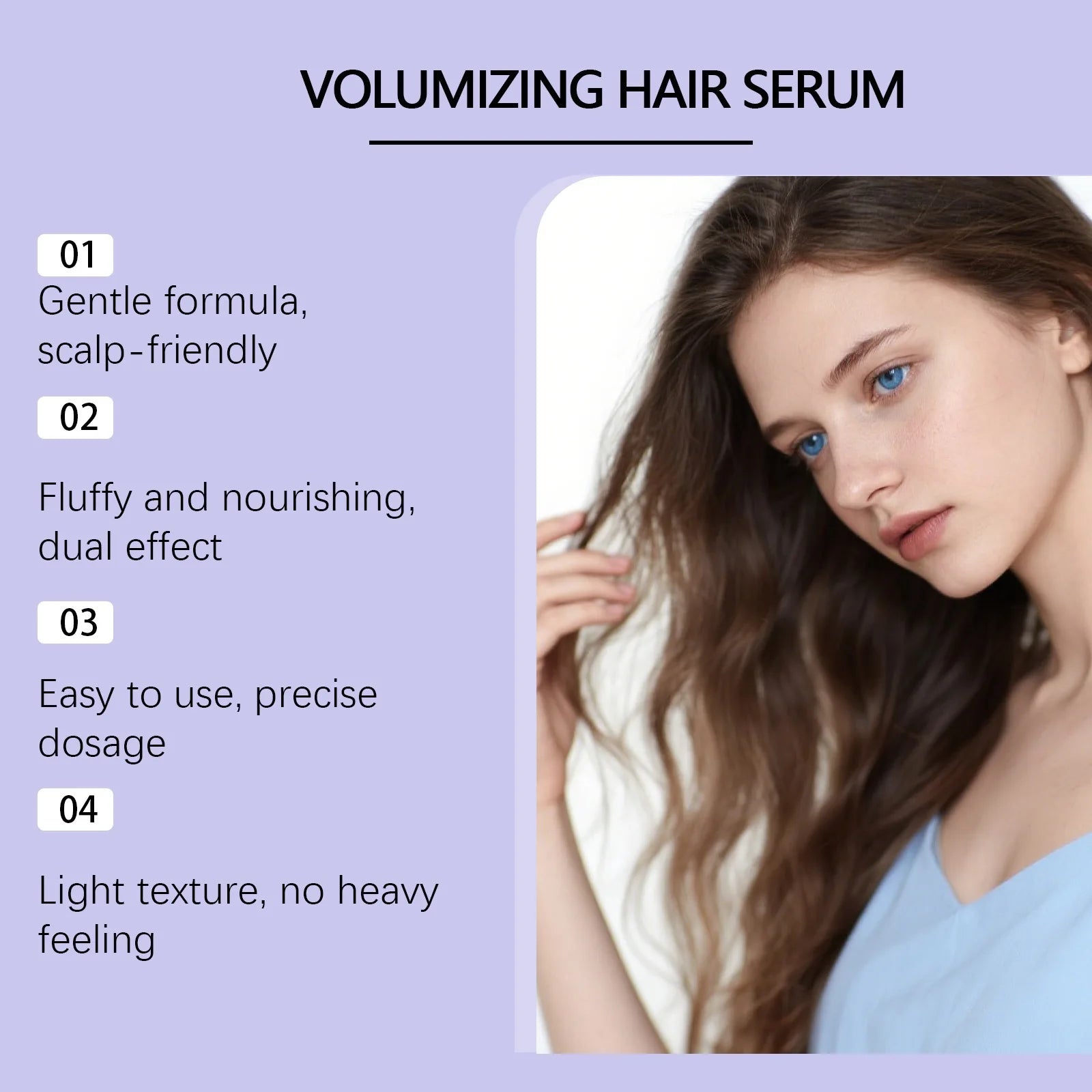 GleamXi Volumizing Hair Serum Healthy Scalp Care Deeply Nourishing Moisturizing Softening Repair Damage Hair Care Cream 100ml