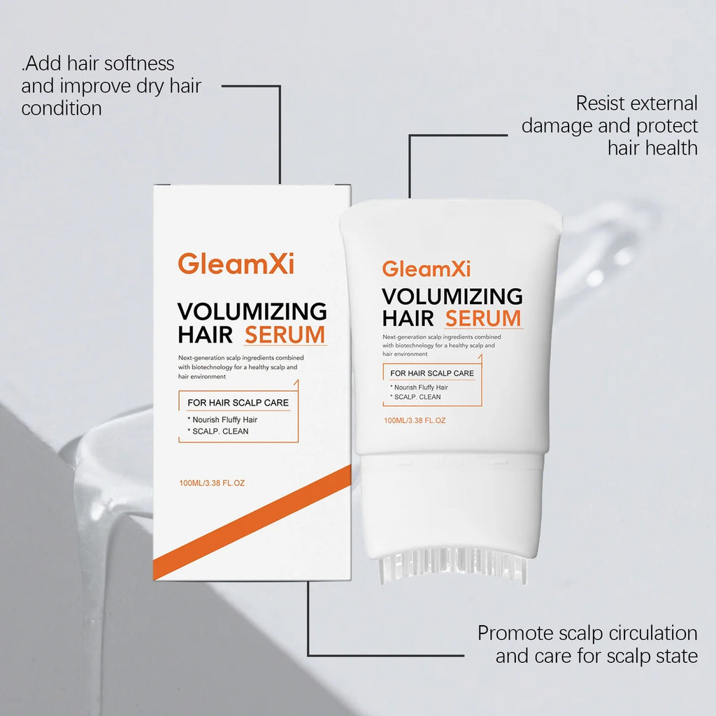 GleamXi Volumizing Hair Serum Healthy Scalp Care Deeply Nourishing Moisturizing Softening Repair Damage Hair Care Cream 100ml