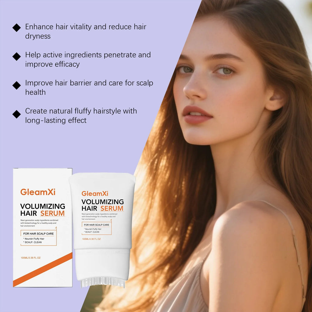 GleamXi Volumizing Hair Serum Healthy Scalp Care Deeply Nourishing Moisturizing Softening Repair Damage Hair Care Cream 100ml