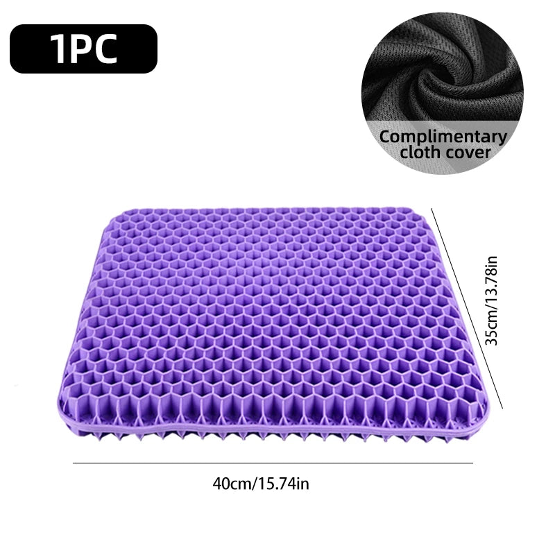 Automotive Gel Seat Cushions Designed for Summer Breathable Honeycomb Decompression Back Tailbone Pain Home Office Wheelchair