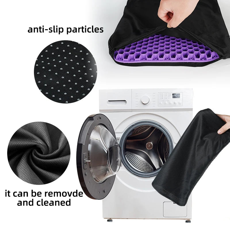 Automotive Gel Seat Cushions Designed for Summer Breathable Honeycomb Decompression Back Tailbone Pain Home Office Wheelchair