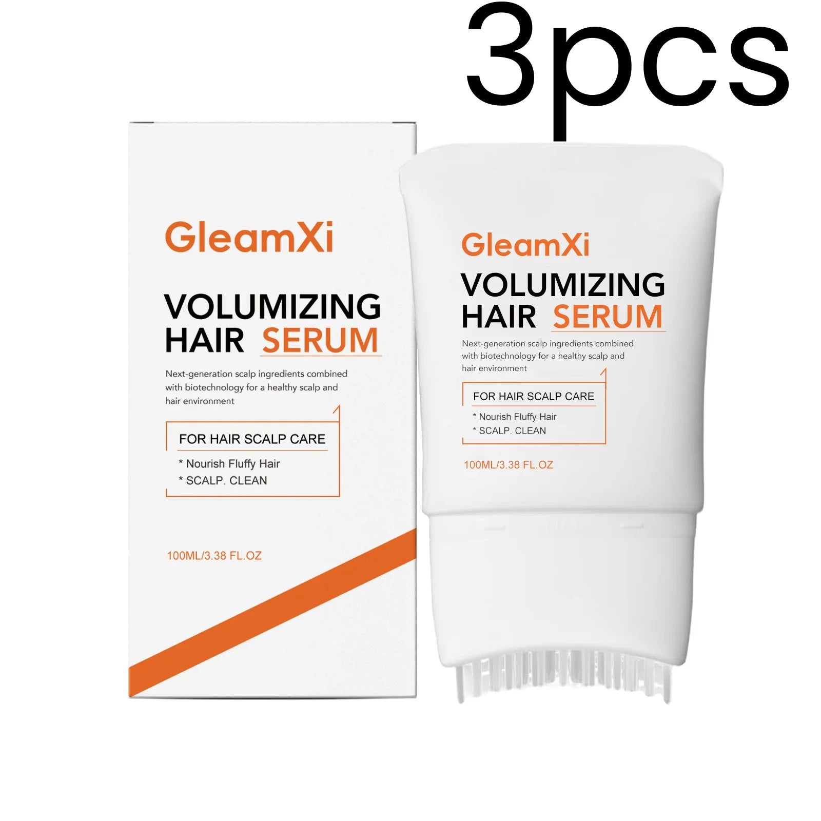 GleamXi Volumizing Hair Serum Healthy Scalp Care Deeply Nourishing Moisturizing Softening Repair Damage Hair Care Cream 100ml