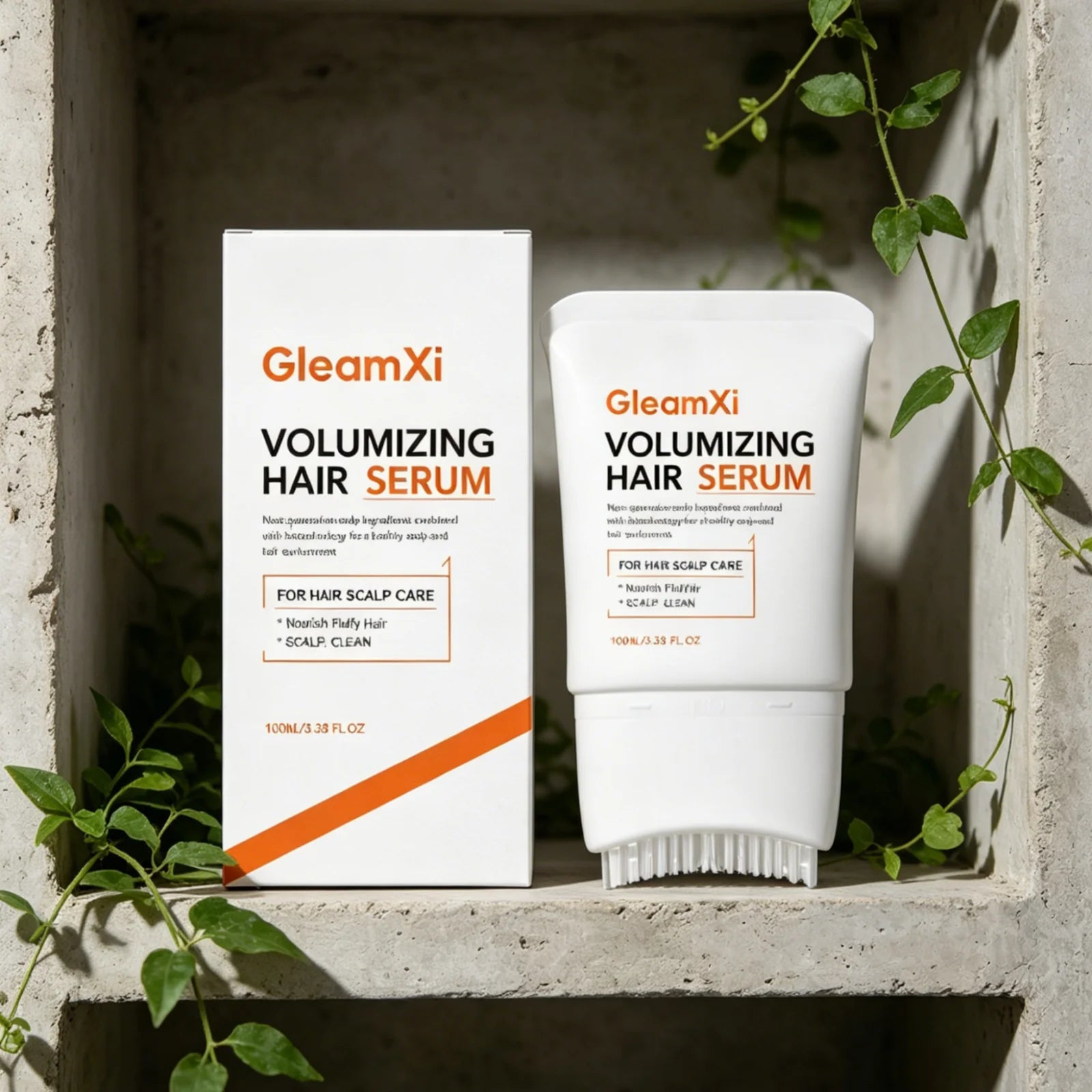 GleamXi Volumizing Hair Serum Healthy Scalp Care Deeply Nourishing Moisturizing Softening Repair Damage Hair Care Cream 100ml
